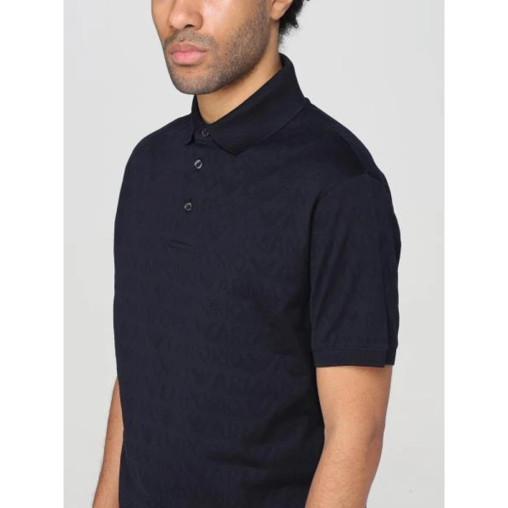 Emporio Armani Blauwe T-shirts en Polos Blue Heren