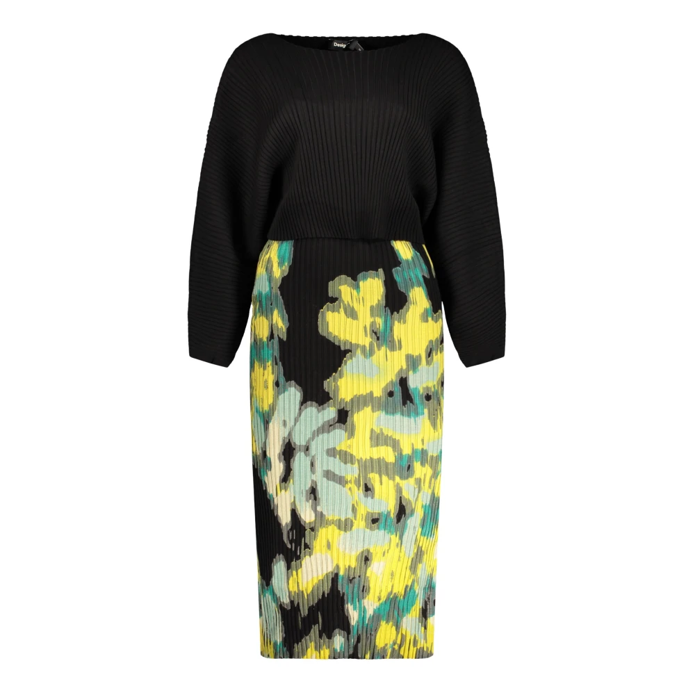 Desigual Black Viscose Women's Dress - L - Image 4