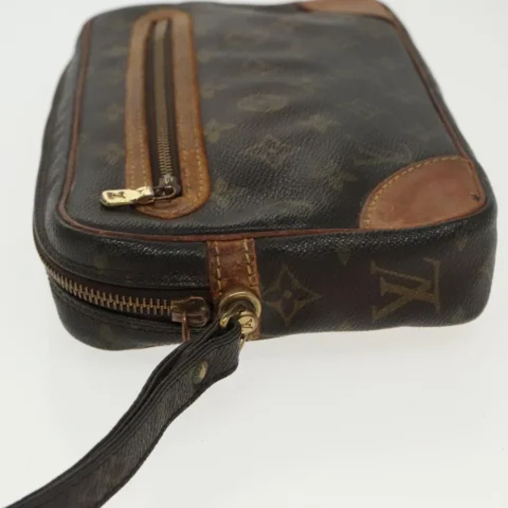 Louis Vuitton Vintage Pre-owned Canvas clutches Brown Dames