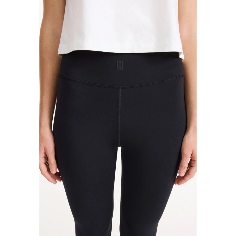 By Malene Birger Zwarte Leggings Polene Sportkleding Slim Fit By Herenne Birger Black Dames