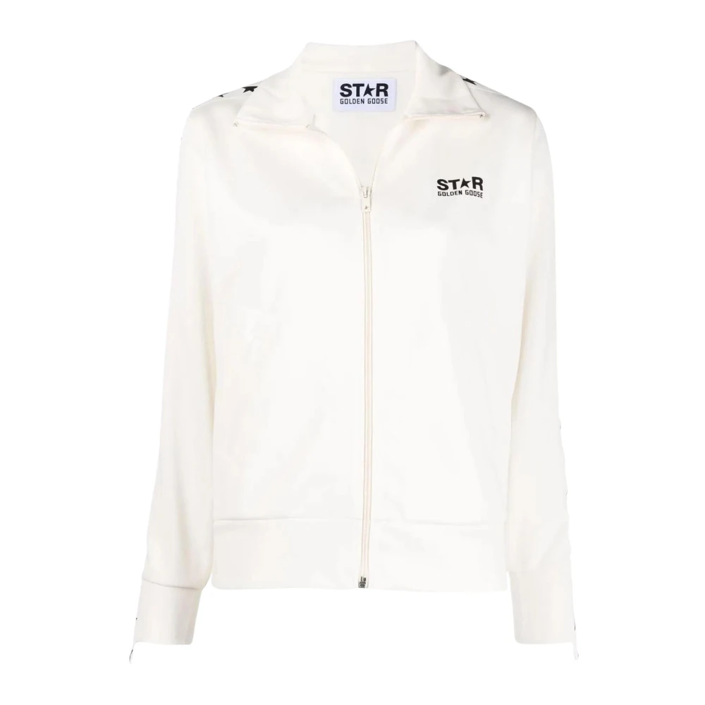 Golden Goose White Star Track Jacket - Female - Zip-Throughs - L - Sweatshirts & Hoodies
