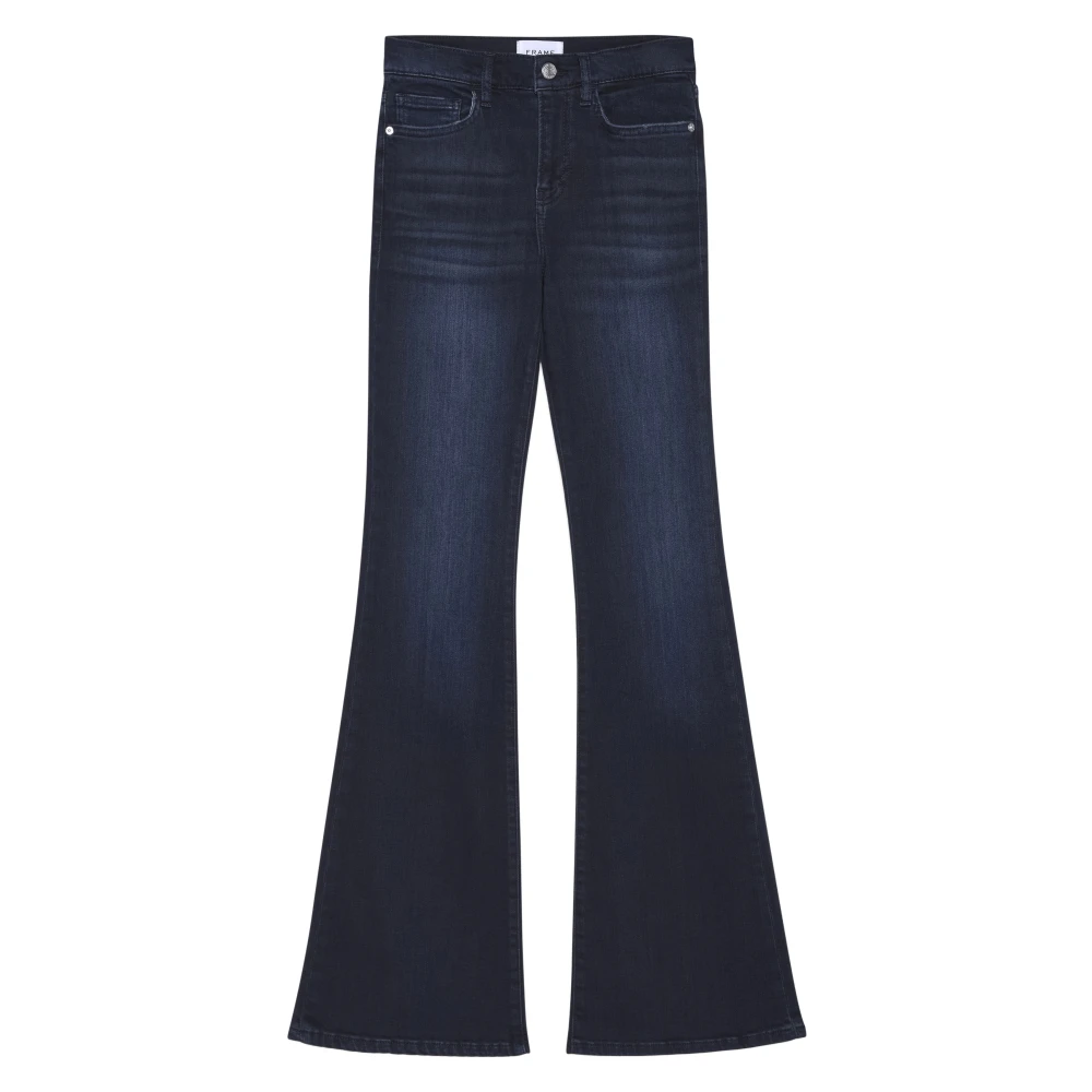 Frame Hoge Taille Flare Jeans Blue Dames