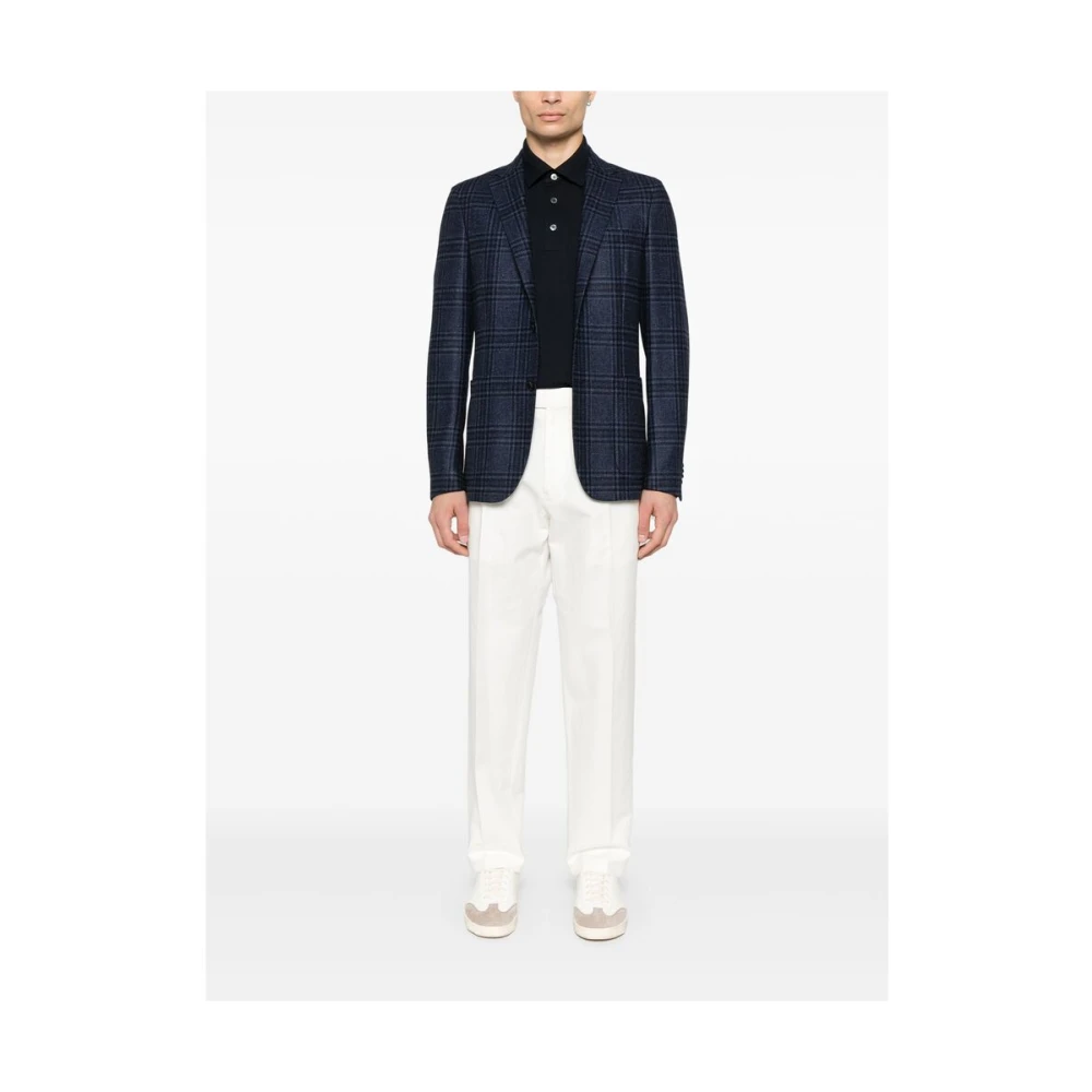 Ermenegildo Zegna Witte broek met knopen en zakken White Heren
