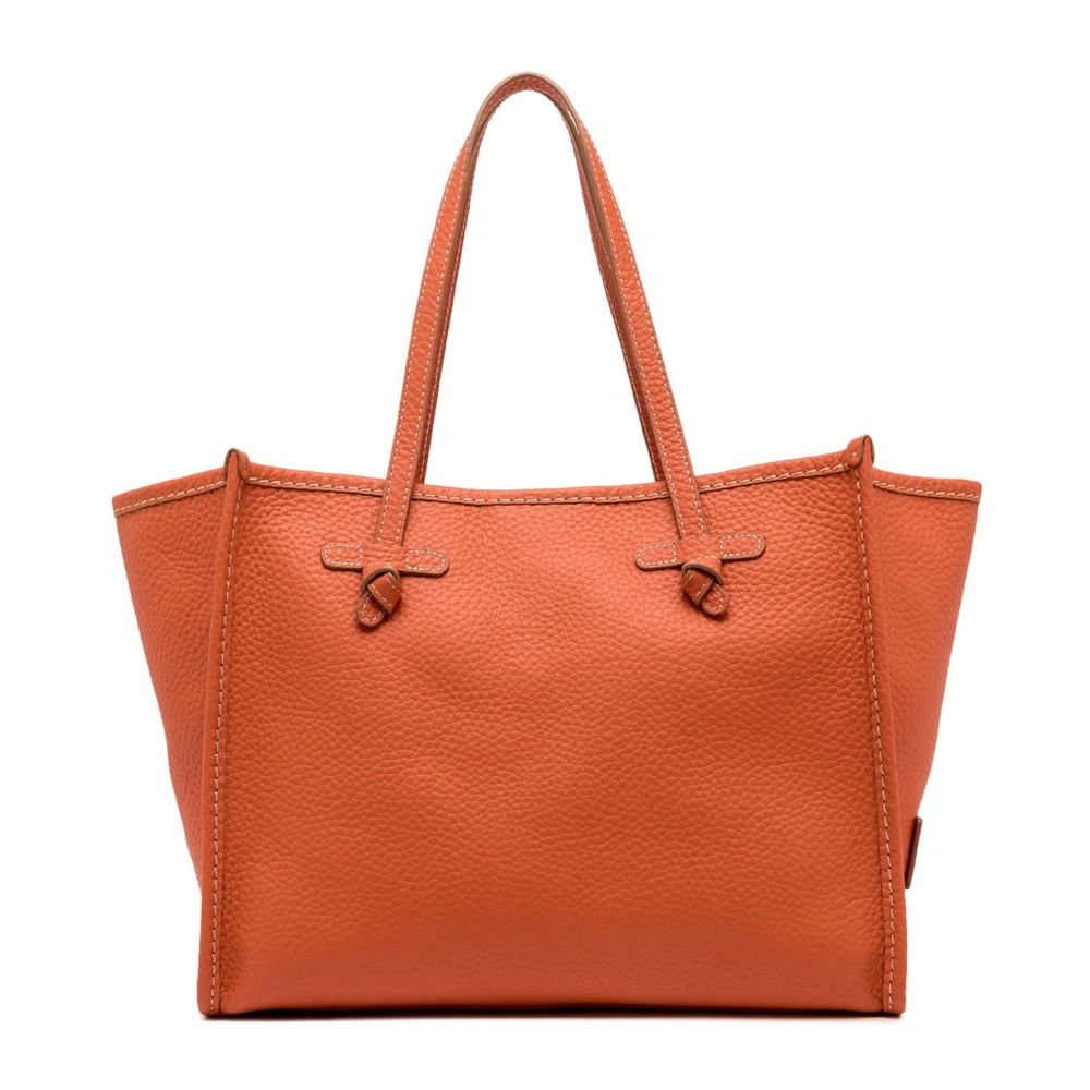 Gianni Chiarini Koraal Leren Shopper met Clutch Orange Dames