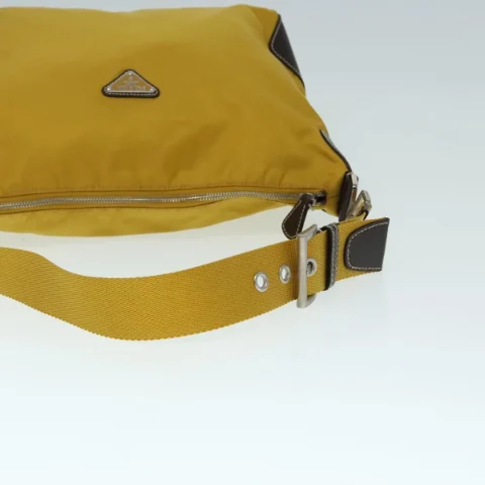 Prada Vintage Pre-owned Nylon prada-bags Yellow Dames