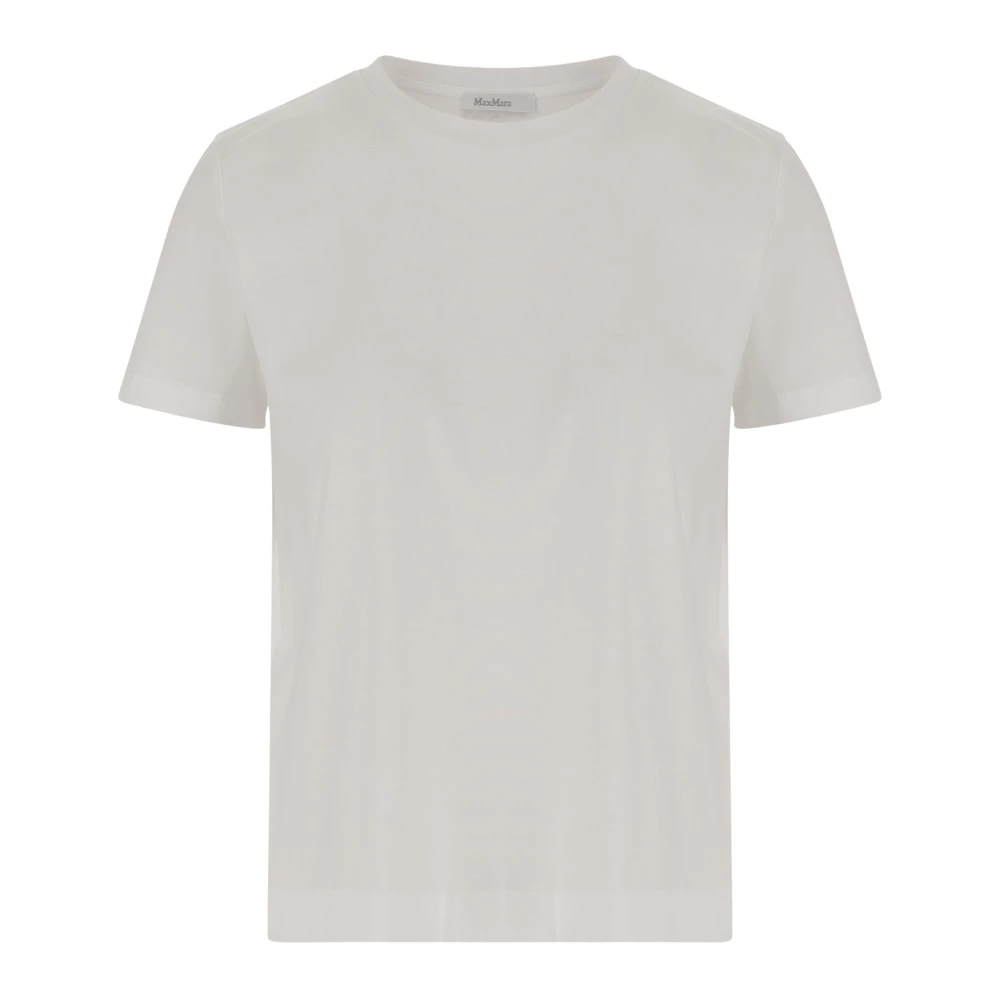 Max Mara Puurok Crew Neck T-Shirt White Dames
