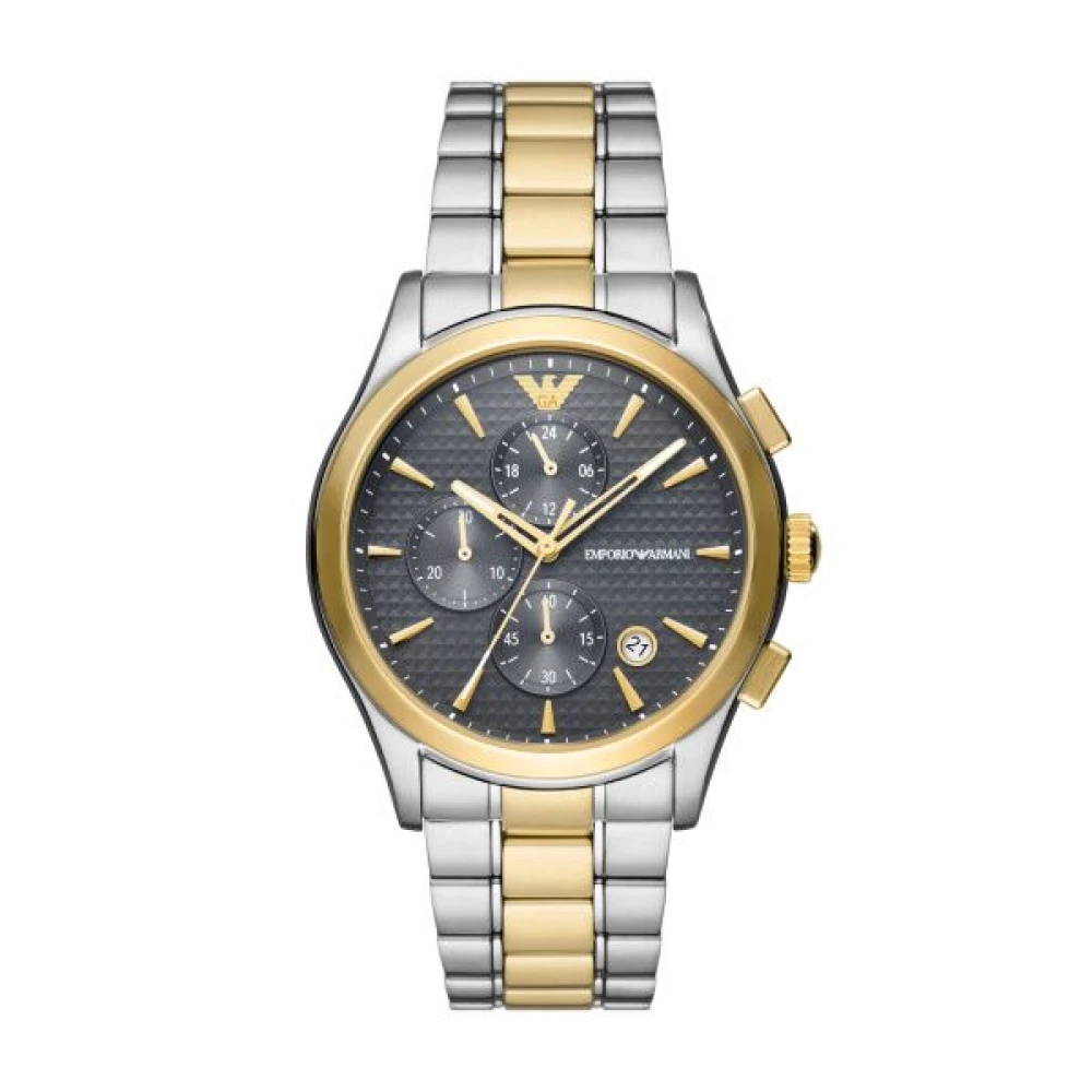 Emporio Armani Men's Gray Paolo Collection Watch - Watches - One Size - Accessories