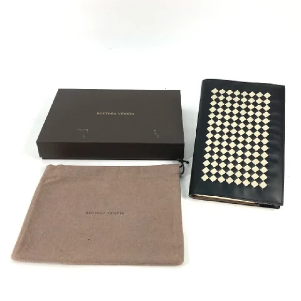 Bottega Veneta Vintage Pre-owned Leather wallets Black Dames