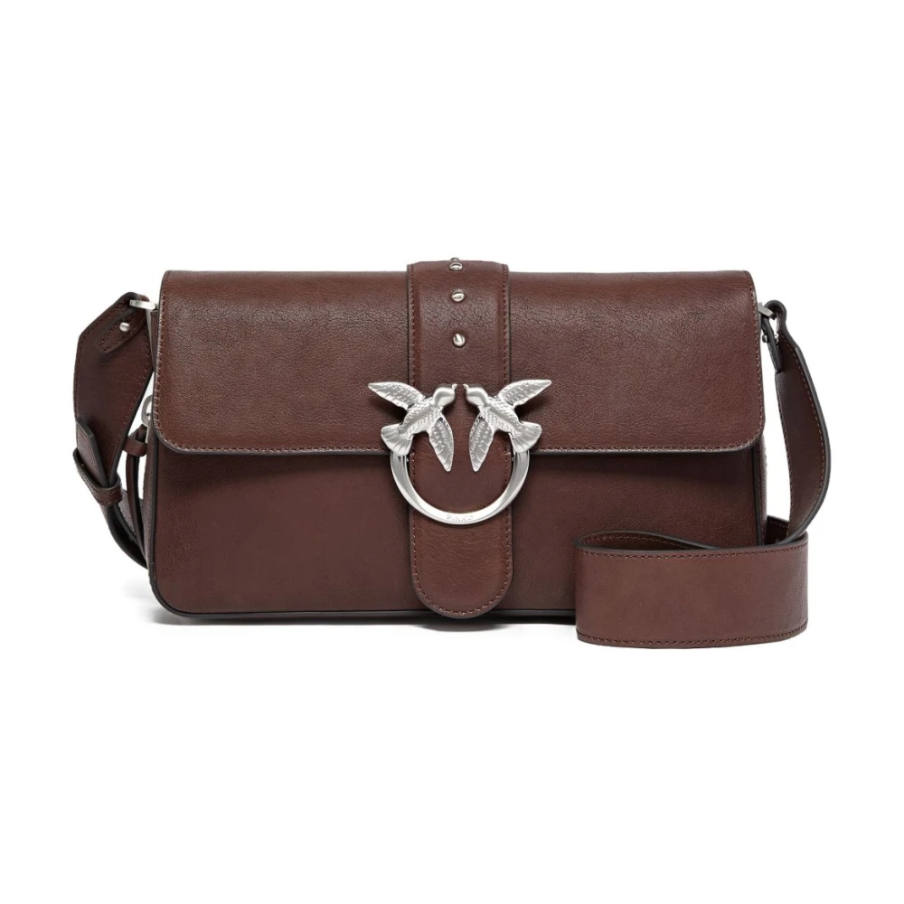 Pinko Women's Brown Love One Slouchy - Cross Body Bags - One Size - Bags