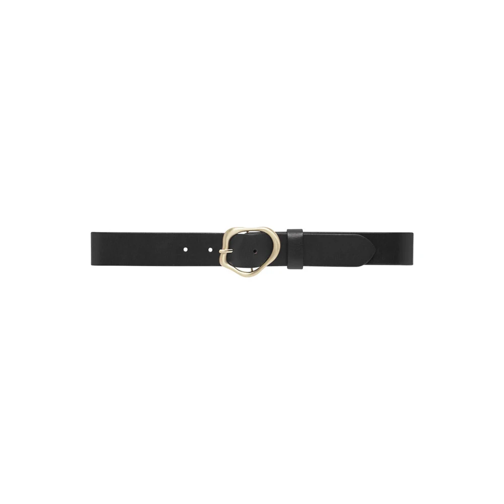 Depeche Women's Black Classic Belt With Decorative Buckle - Belts - 95 Cm - Accessories