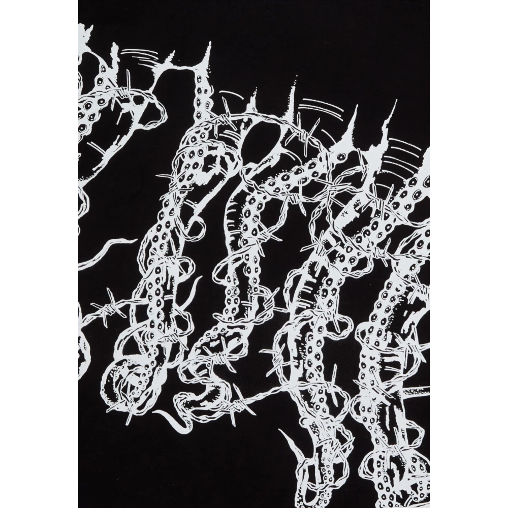Octopus Prikkeldraad Katoenen Tee Black Heren