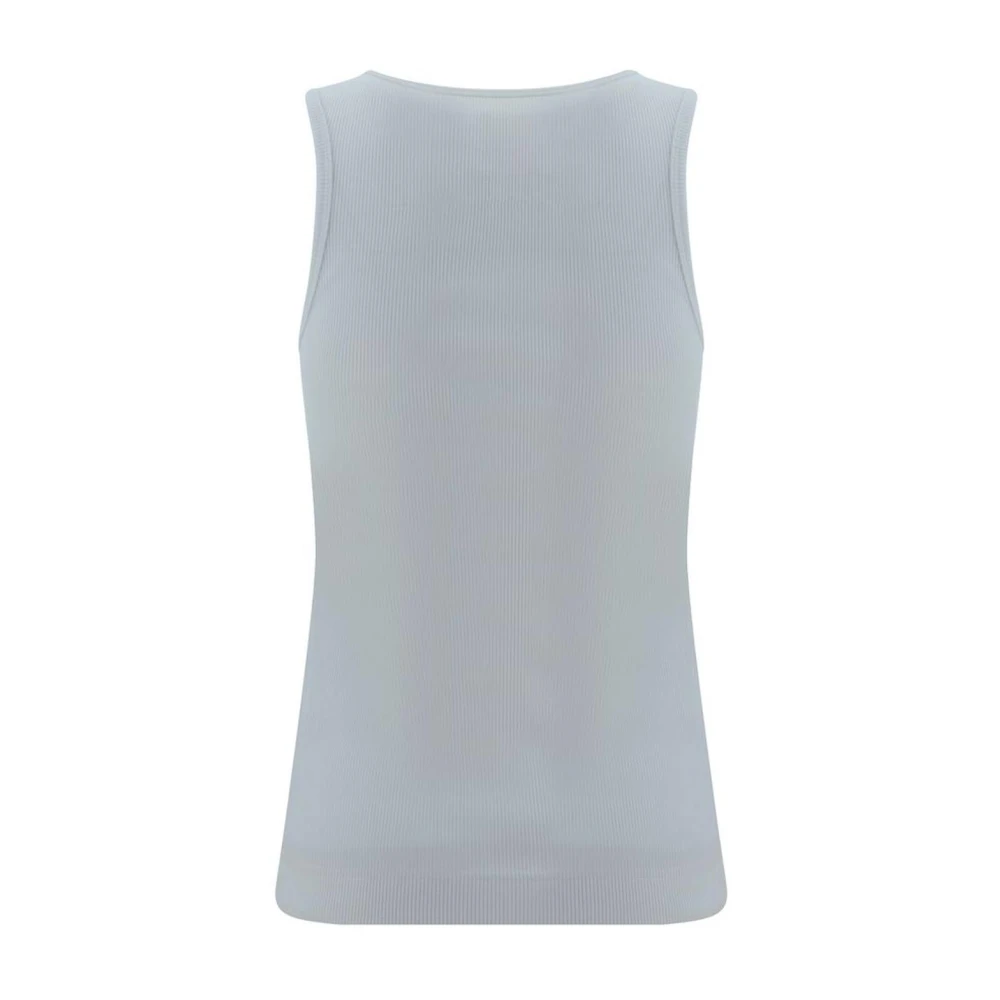 Givenchy Geribbelde tanktop met 4G-logo White Dames