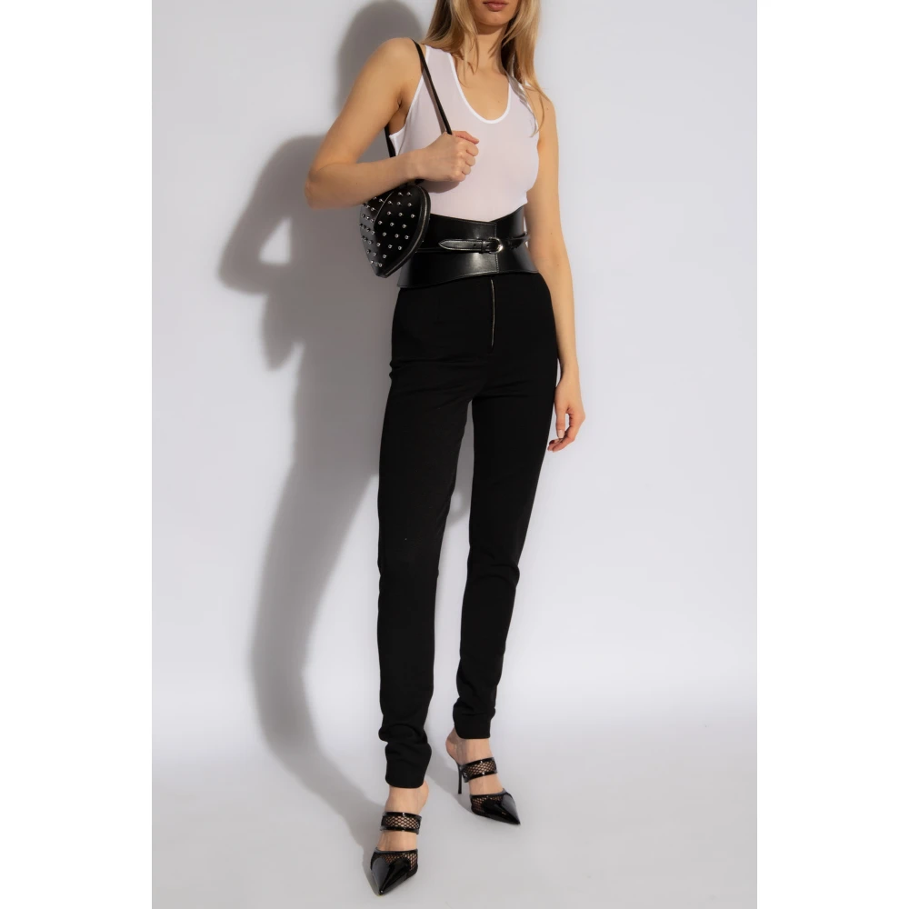 Alaïa Hoge taille broek Black Dames