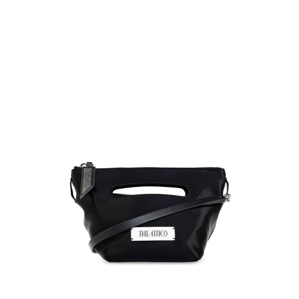 The Attico Zwarte Top Hand Schoudertas Black Dames