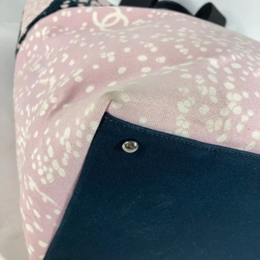 Chanel Vintage Pre-owned Cotton chanel-bags Pink Dames