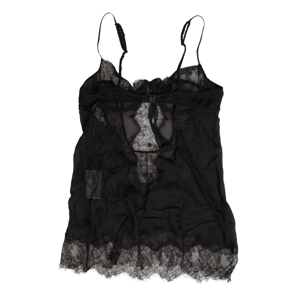 Dolce & Gabbana Women's Black Top With Bra - Sleeveless Tops - Xs - Tops