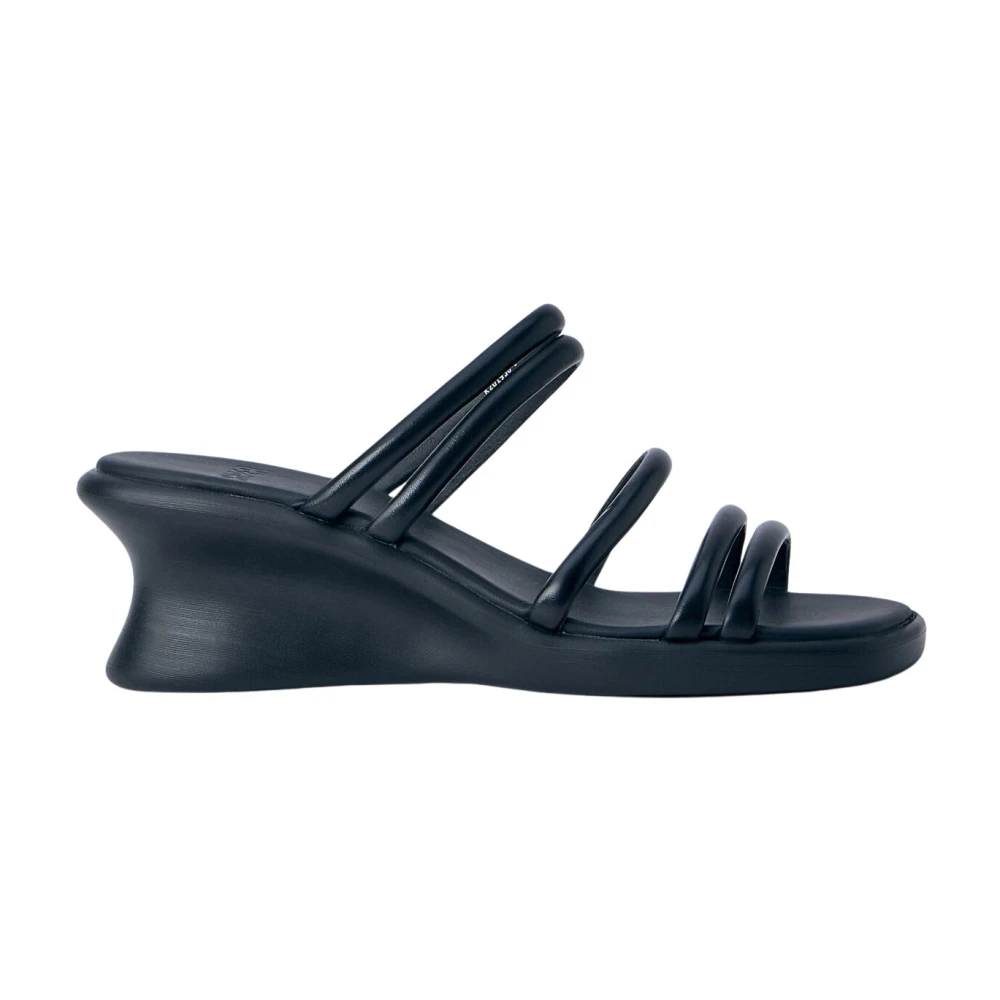 Camper Women's Black Wedges, 8 Uk, Strappy Wedge Sandals