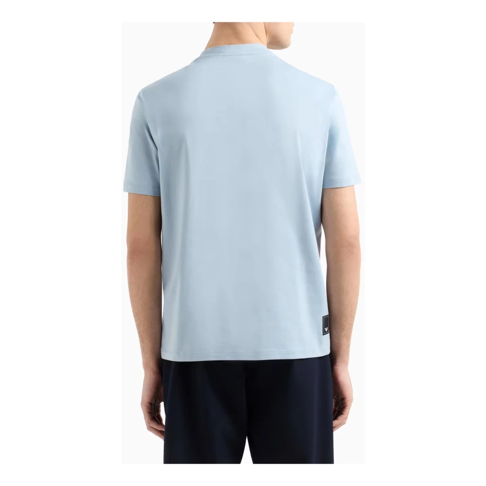 Emporio Armani Stijlvolle T-shirts en Polos met Adelaar Blue Heren