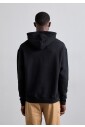 sweat-a-capuche-noir-coton-coupe-regular