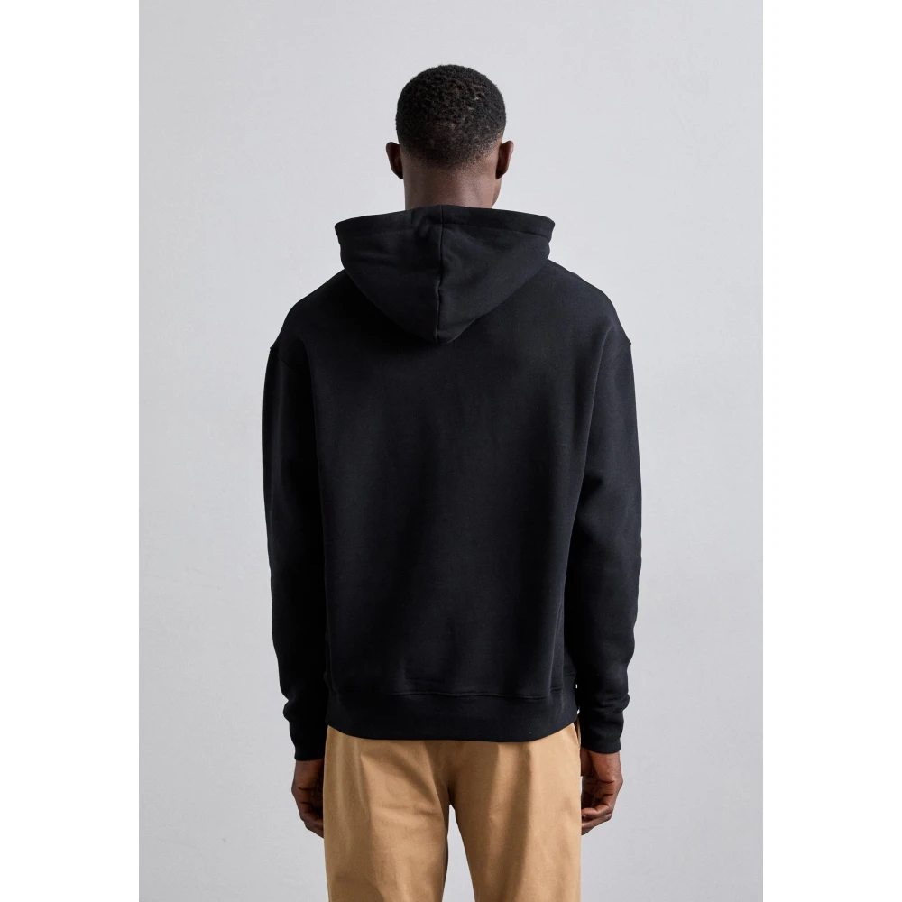 Moschino Zwarte Hoodie Sweatshirt Katoen Regular Fit Black Heren