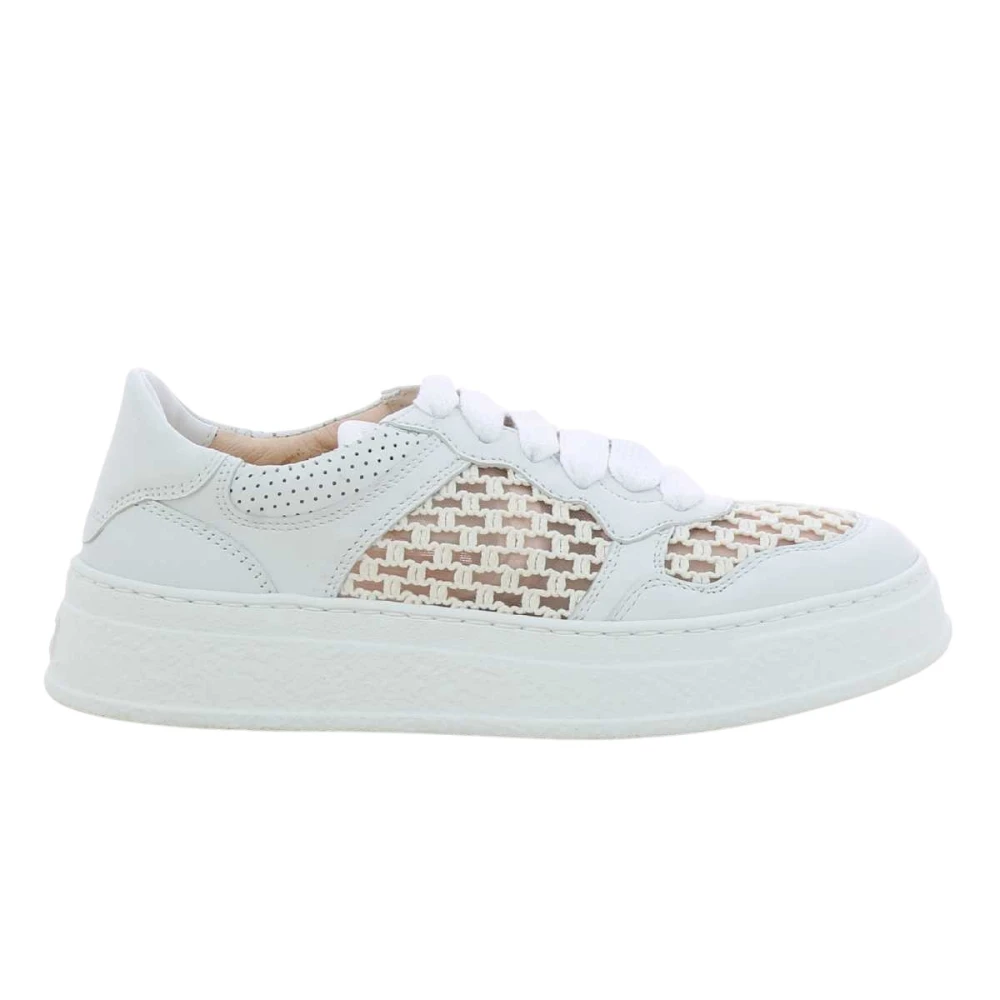 AGL Witte Mesh Damesschoenen Dames Schoenen