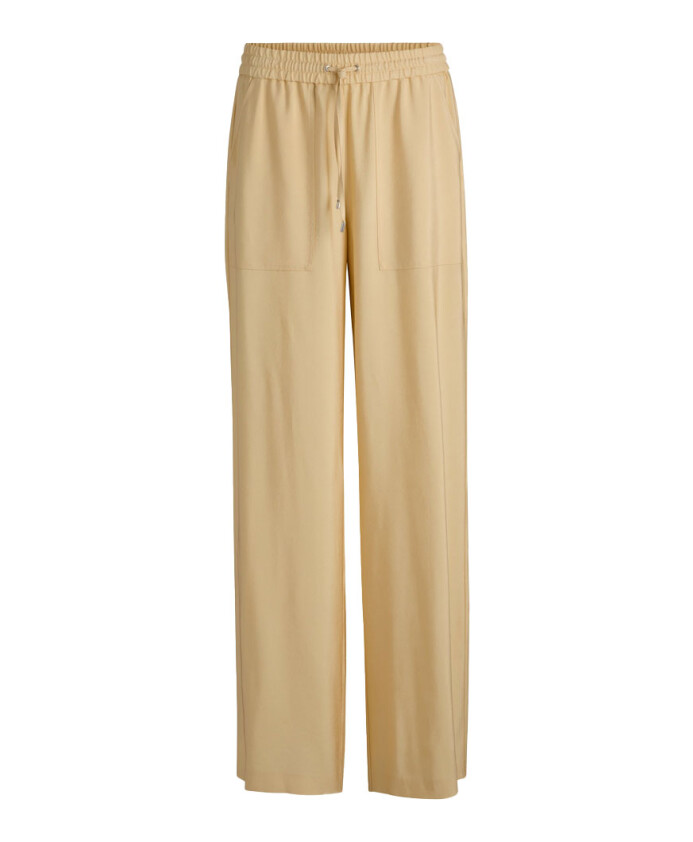 pantalon-twill-jaune-avec-cordon-de-serrage