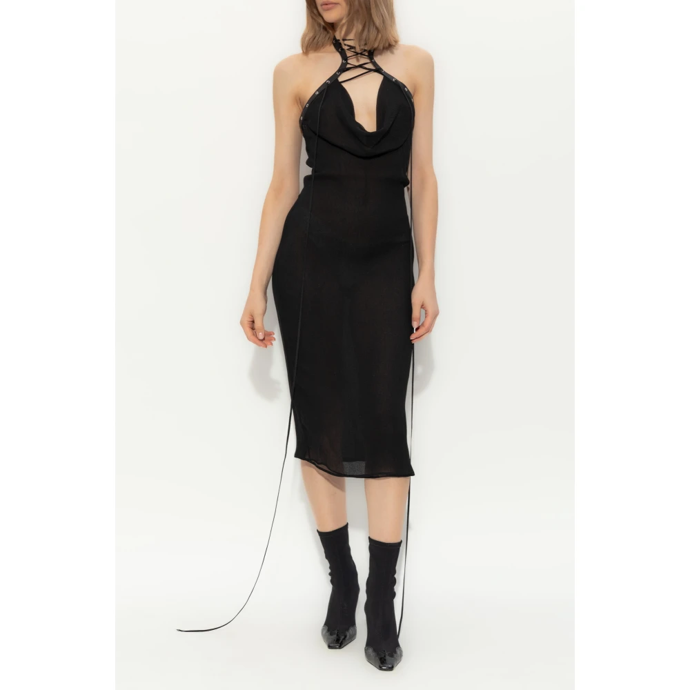Dsquared2 Zijden jurk Black Dames