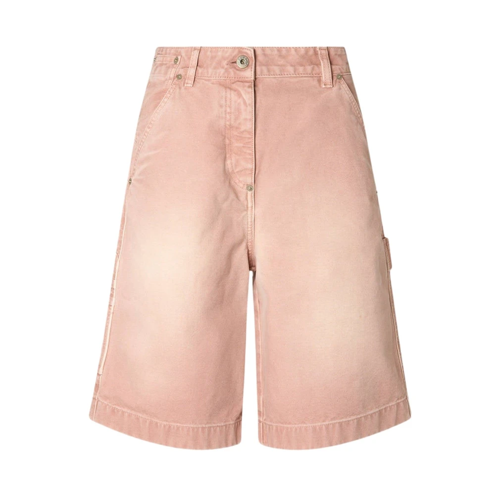 Halfboy Vrouw Roze Korte Broeken Dames, M, Katoen, Worker Shorts