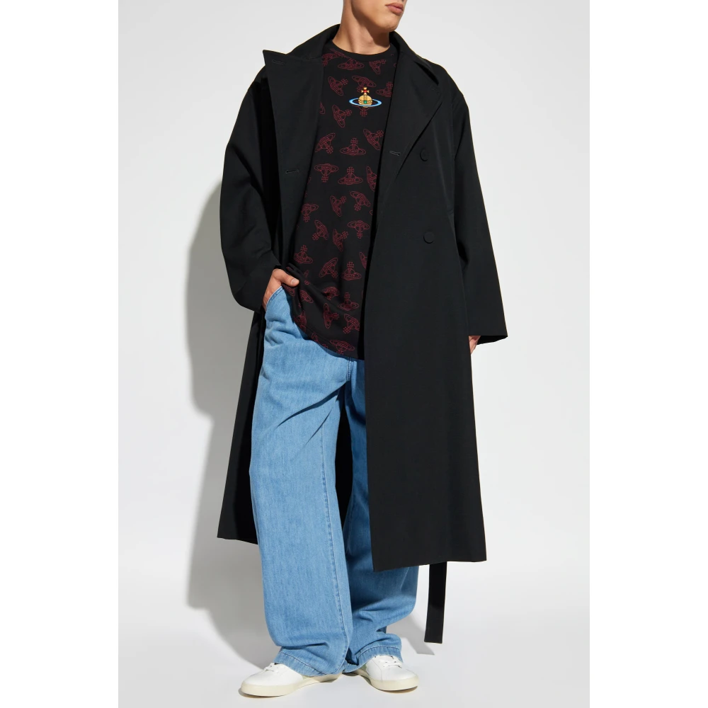 Vivienne Westwood Oversize logo T-shirt Black Heren