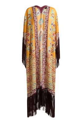 Poncho Donna Reversibile - Scialle Aperto Frontale, Poliestere, Taglia Unica - Foto 4