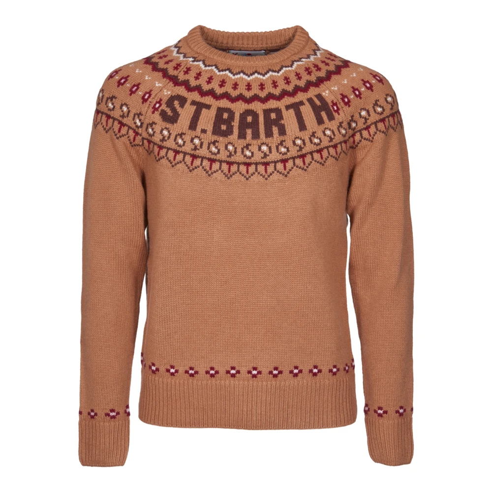 MC2 Saint Barth Stijlvolle Sweaters Collectie Brown Heren