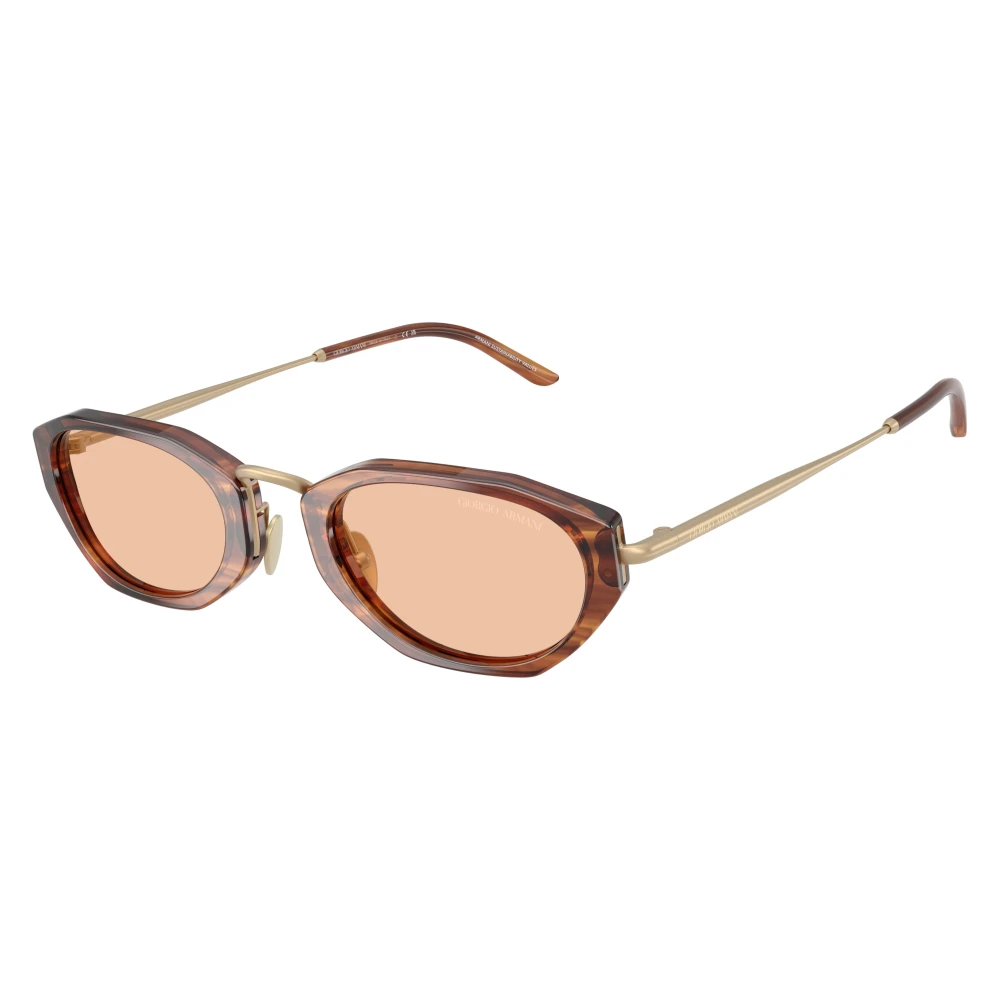 Giorgio Armani Men's Brown Sunglasses, 50 Mm, Hexagonal Sunglasses