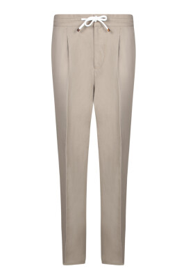pantalon-beige-a-cordon-pour-homme