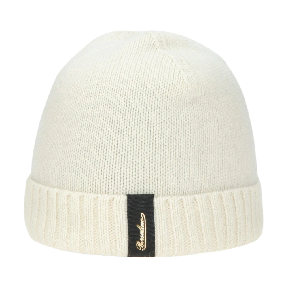 Borsalino Stadsbeanie Eco Cashmere Ribboord White Unisex