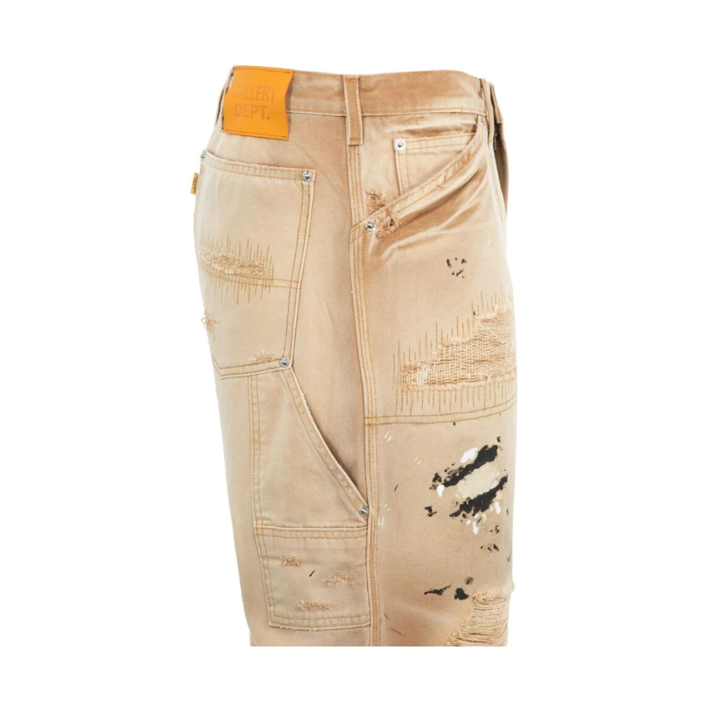 Gallery Dept. Beige Katoen Distressed Jeans Beige Heren