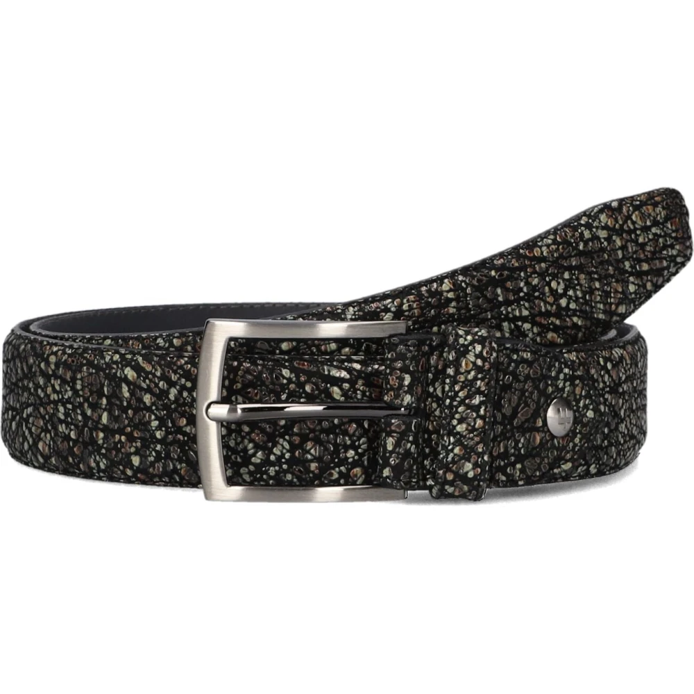 Floris van Bommel Bruine Leren Riem Stijlvol Model Brown Heren