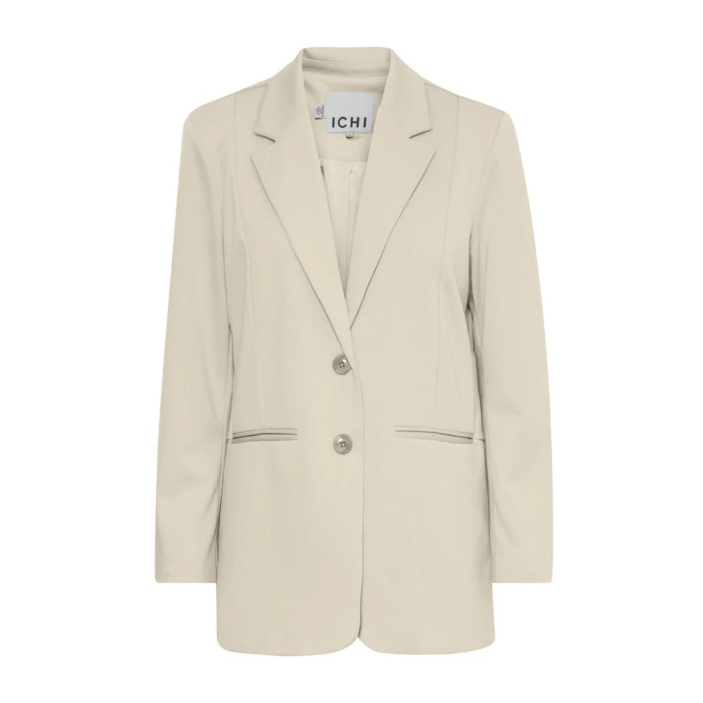 Ichi Herfst Winter Dames Blazer Collectie Beige Dames