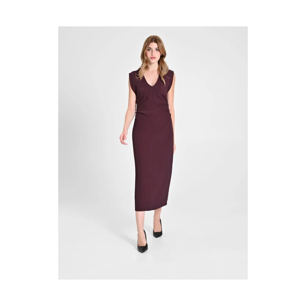 RINASCIMENTO Elegante Jurk Collectie Herfst Winter Purple Dames