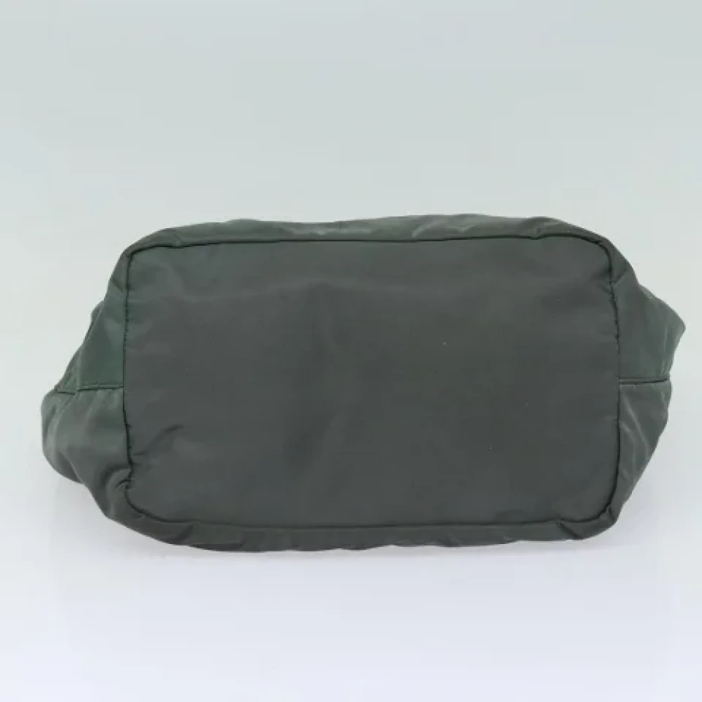 Prada Vintage Pre-owned Fabric shoulder-bags Green Dames