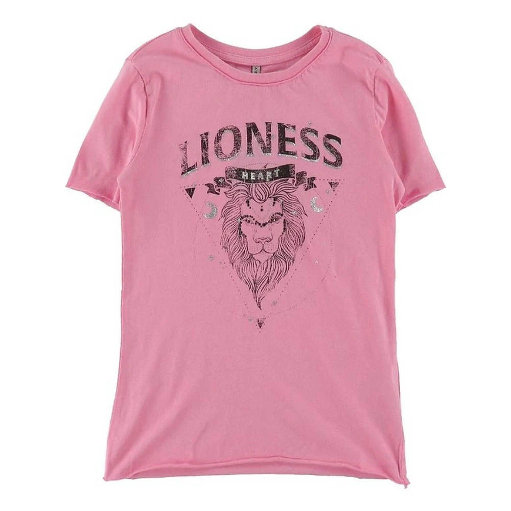 Only Lioness T-shirt for Kids Pink, Flicka