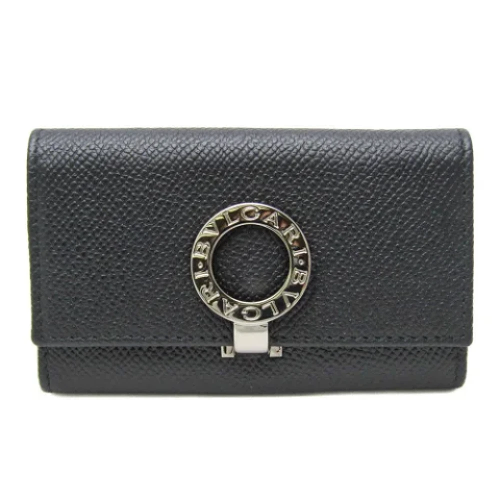 Bvlgari Vintage Pre-owned Leather key-holders Black Unisex