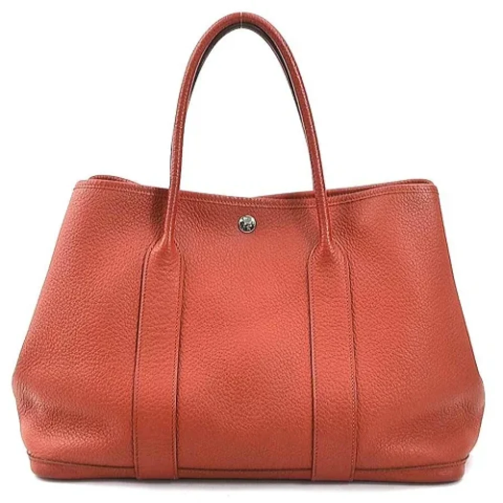 Hermès Vintage Pre-owned Leather handbags Red Dames