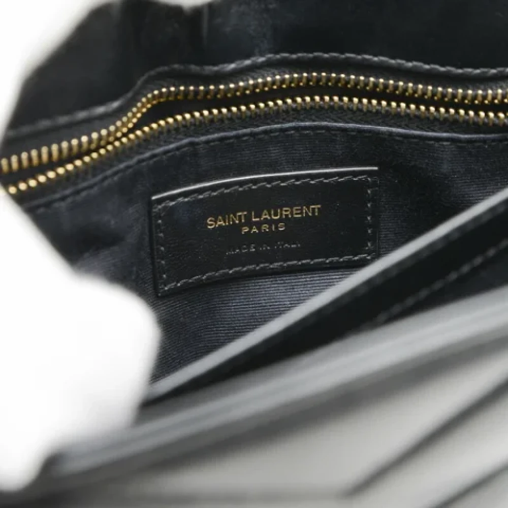Saint Laurent Vintage Pre-owned Leather shoulder-bags Black Dames