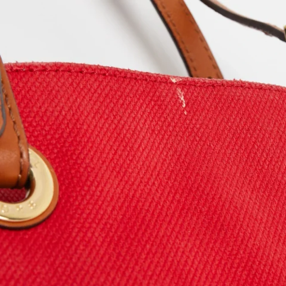 Michael Kors Pre-owned Canvas shoulder-bags Red Dames