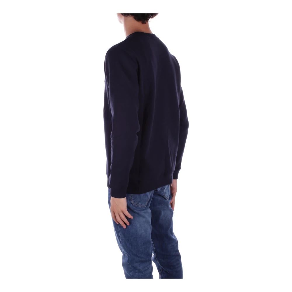 Dondup Blauwe Logo Sweater Blue Heren