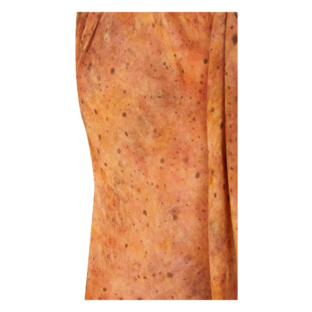 Cortana Lara lange jurk sora print Orange Dames