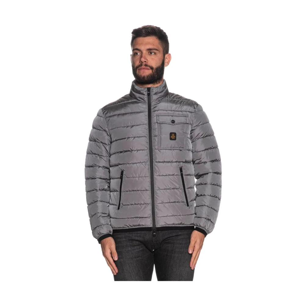 RefrigiWear Grijze Nylon Donsjas Gray Heren