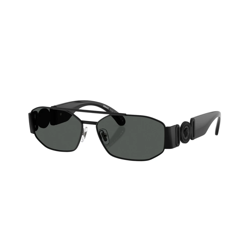Versace Grey Man Ve2287 126187 Sunglasses Metal Black Geometric Normal - Image 6