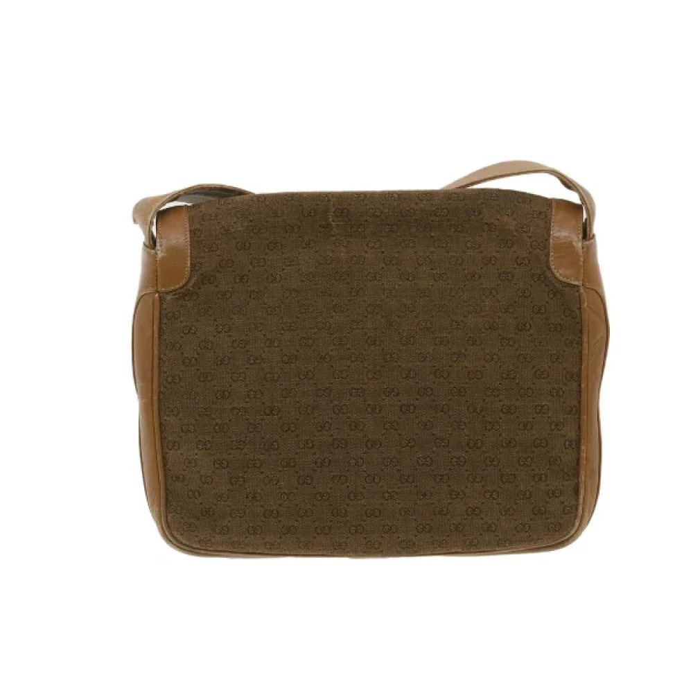 Gucci Vintage Pre-owned Canvas gucci-bags Beige Dames
