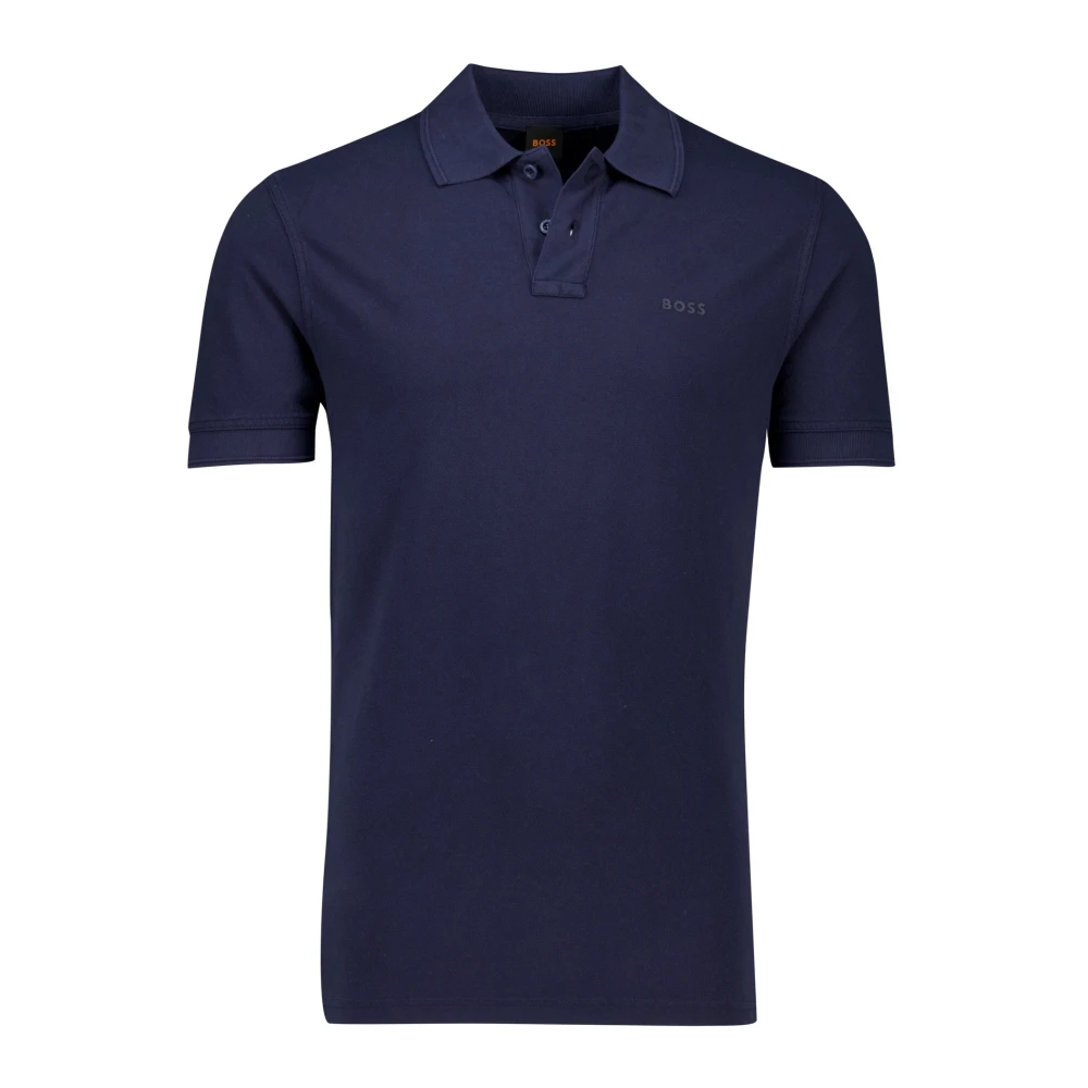 Hugo Boss Korte Mouw Donkerblauwe Poloshirt Blue Heren